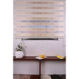 Setekshome Gold Düz-çizgili Etek Dilimsiz Ds 11805 V1 Zebra Stor Güneşlik Perde Altın
