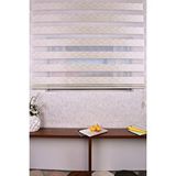 Setekshome Gold Düz Etek Dilimsiz Ds 11802 V4 Zebra Stor Güneşlik Perde Altın