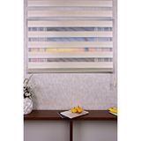 Setekshome Gold Kendinden Desenli Etek Dilimsiz Ds11747 V2 Zebra Stor Güneşlik Perde Altın