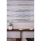 Setekshome Gri Düz-pliseli Etek Dilimsiz 10790-v11 Zebra Stor Güneşlik Perde