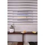 Setekshome Gri-krem Pliseli Ds 10658-v9 Zebra Stor Güneşlik Perde