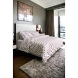 setekshome Kırmızı Kalpli Desenli Nevresim Takımı 200 x 220 cm Çift Kişilik Yastık Kılıfı 2 Adet