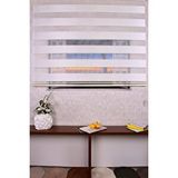 Setekshome Krem Kendinden Desenli Etek Dilimsiz Ds 10738-v4 Zebra Stor Güneşlik Perde