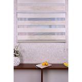 Setekshome Krem Pliseli Ds 10790-v6 Zebra Stor Güneşlik Perde