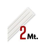 Setekshome Tümray 3 Raylı Korniş Perde Rayı Kaliteli Sağlam Ambalaj 2 Metre Beyaz