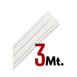 Setekshome Tümray 3 Raylı Korniş Perde Rayı Kaliteli Sağlam Ambalaj 3 Metre Beyaz