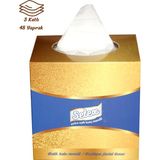 Setex Butik Kutu Mendil 3 Katlı 48 Yapraklı (3 Adet - Lacivert)