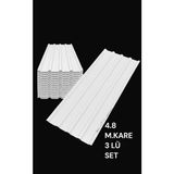 Setkon Galvanizli Trapez Çatı Kaplama Sacı – 2 Metre (3 Adet-Su Geçirmez ve Paslanmaz Metal Sac) - Beyaz