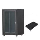 SETRACK 19'' 16U 600X600 TEKERLEKLİ CAMLI RACK KABİNET+SABİT RAF