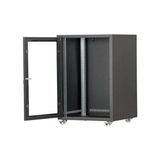 Setrack 19'' 16U 600X800 Tekerlekli Camlı Rack Kabinet - 1 TB - Yok