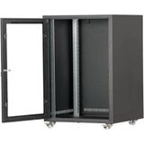 SETRACK 19'' 16U 600X800 TEKERLEKLİ CAMLI RACK KABİNET
