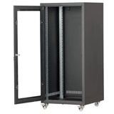 SETRACK 19'' 20U 600X800 CAMLI TEKERLEKLİ RACK KABİNET