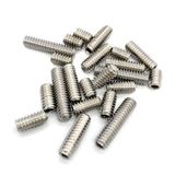 Setskur Civata M5x30 mm 20 Adet Vidalı Pim Paslanmaz Çelik İnox DIN 916 A2 Kalite Konik Uçlu içten Altıgen Vida