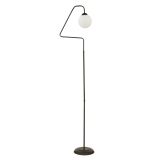 Seül Beyaz Camlı Siyah Modern Tasarım Metal Lambader