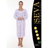 Seva Anne, Hastane Geceliği Battal Rahat Kalıp - Lila - 3XL