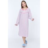 Seva Anne, Hastane Geceliği Battal Rahat Kalıp - Pembe - 2XL