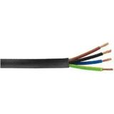 Seval H05VV-F 4x4 ,kesit 4mm² 4-Damar/çok Telli 1mt Ttr Kablo - 0 - Siyah