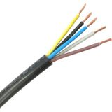 Seval H05VV-F 5X10 ,kesit 10MM² 5-Damar/çok Telli 1mt Ttr Kablo - 0 - Siyah
