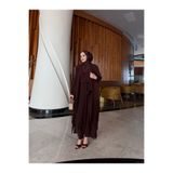 Sevanna Pers Şifon detaylı tunik & pantolon takım
