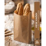 Sevapet 15*35 Craft Kese Kağıdı / 25 Adet Sandviç Ekmek Kağıdı