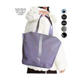 SEVBAGS BÜYÜK BOY BEYAZ ÇİZGİLİ KADIN SPOR ÇANTA