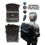 Sevbags Motorsiklet Arka Sele Üstü Ve Sırt Çantası (Siyah)