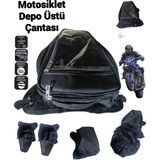 Sevbags Motosiklet Depo Üstü Çantası - Siyah