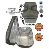 Sevbags Termal Termos Pıknık Kamp Seyahat Sıcak Soguk 50 Lıtre Termos Canta