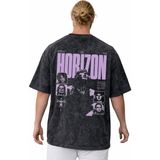 Sevbano Bring Me The Horizon Rock Metal Müzik Grubu Sırt Baskılı Unisex Oversize Vintage Yıkamalı Tişört - Siyah - XL
