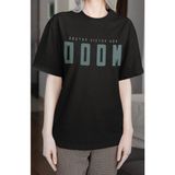 Sevbano Doctor Doom Süper Film Kahraman Sırt Baskılı Unisex Oversize Tişört - Siyah - 3XL