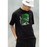 Sevbano Doctor Doomsday Karakter Baskılı Unisex Oversize Marvel Tişört - 01 Siyah - 3XL