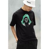 Sevbano Doctor Doomsday Marvel Karakter Baskılı Unisex Oversize Doom Tişört - 01 Siyah - XL