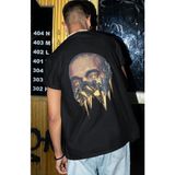 Sevbano Drake Rapper Şarkıcı Sırt Baskılı Unisex Oversize Tişört - Siyah - XS