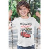 Sevbano Lightning Mcqueen Şimşek Arabalar Baskılı Unisex Çizgi Film Çocuk Tişört (1-12 Yaş) - Beyaz - 3 - 4 Yaş