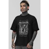 Sevbano Metallica Rock Metal Baskılı Unisex Oversize Müzik Grubu Tişört - Siyah - XS