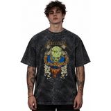 Sevbano Metallica Rock Metal Müzik Grubu Baskılı Unisex Oversize Vintage Yıkamalı Tişört - Siyah - 4XL