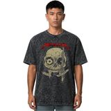 Sevbano Metallica Rock Metal Müzik Grubu Ön Baskılı Unisex Oversize Vintage Yıkamalı Tişört - Siyah - XL