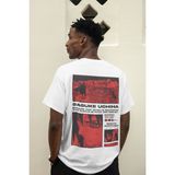 Sevbano Naruto Sasuke Uchiha Sırt Baskılı Unisex Oversize Anime Tişört - Beyaz - 3XL