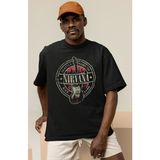 Sevbano Nirvana Rock Metal Baskılı Unisex Oversize Efsane Müzik Grubu Tişört - Siyah - 2XL