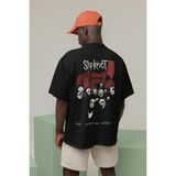 Sevbano Slipknot The Subliminal Verses Baskılı Oversize Rock Metal Müzik Grubu Tişört - 01 Siyah - 4XL
