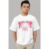 Sevbano Tasarım Sleep Token Rock Metal Müzik Grubu Baskılı Unisex Oversize Tişört - Beyaz - 3XL