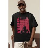 Sevbano Tasarım Vessel Sleep Token Rock Metal Müzik Grubu Baskılı Unisex Oversize Tişört - Siyah - XL