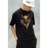 Sevbano Wolverine Marvel Kahraman Baskılı Unisex Oversize Tişört - 01 Siyah - 4XL