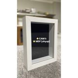 Sevcan sanat atölyesi 15x20x3 orjinal camlı anı-hatıra çerçevesi, çiçek-gül saklama kutusu