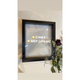 Sevcan sanat atölyesi 25x30x3 siyah DÜZ camlı anı çerçevesi hatıra çiçek gül kutusu