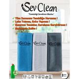 SevClean Temizliği Sevdiren Marka 40x60 cm Mikrofiber Temizlik Bezi Renkli Çok Amaçlı Kullanım Cam, Ayna, Dolap, Ocak için