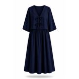 SevdeUgur Kimono Etek Yazlık Şık İkili Takım Lacivert