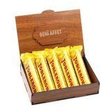 Sevdiklerinize Özel Ahşap Hediye Kutusunda 5 Adet Toblerone Beni Affet Yazılı