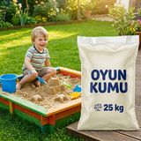 Sevedo 25kg Doğal Yıkanmış Elenmiş Kurutulmuş Oyun Kumu, Plaj Kumu, Kum Havuzu Kumu