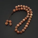 Seven Art Jewelry Doğal Taş 8Mm Güneş Taşı 33Lü Tesbih, Erkek Hediye, El Yapımı Tesbih